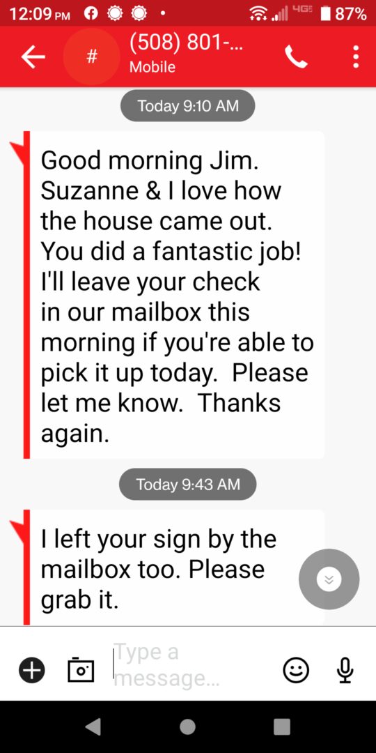 A person is sitting in front of an email.